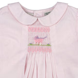Wholesale Smocked Carriage One Size Only Baby Girl Day Gown and Hat Pink 2 - Imagewear