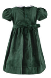 Wholesale Smocked Christmas Trees Baby Girl Short Sleeve Dress 3