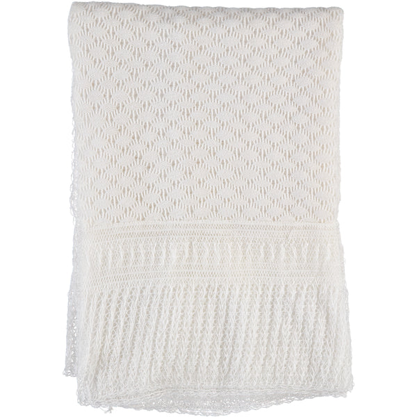  Julius Berger White Lace Blanket, , Carriage Boutique, Imagewear 