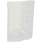  Julius Berger Belgium Lace with White Ribbon Blanket, , Carriage Boutique, Imagewear 