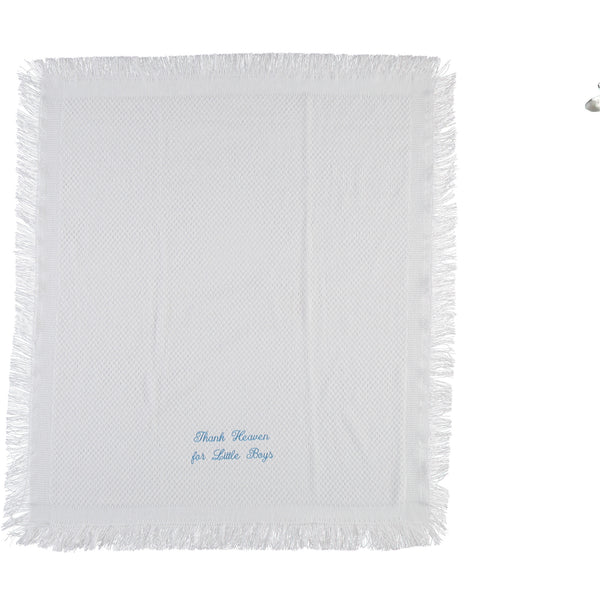  Julius Berger Thank Heaven For Little Boys Blanket, , Carriage Boutique, Imagewear 