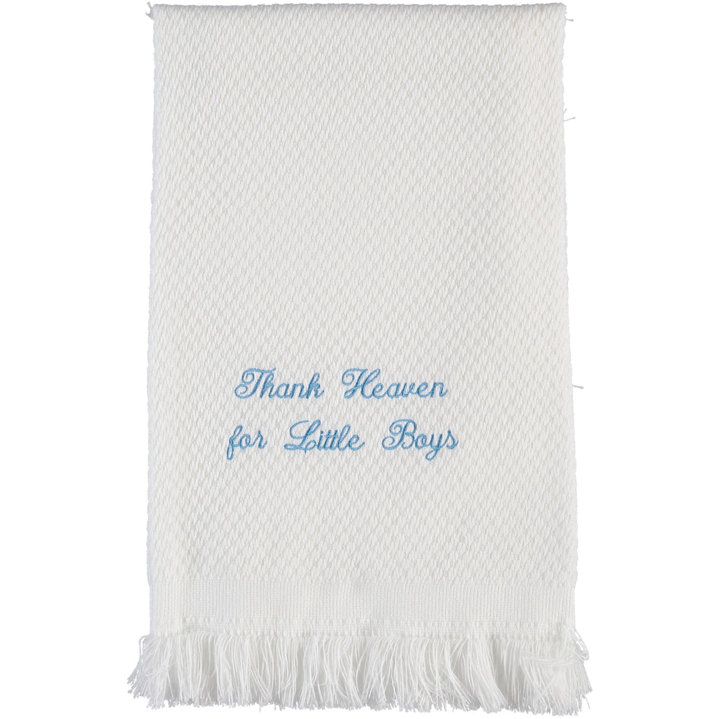  Julius Berger Thank Heaven For Little Boys Blanket, , Carriage Boutique, Imagewear 