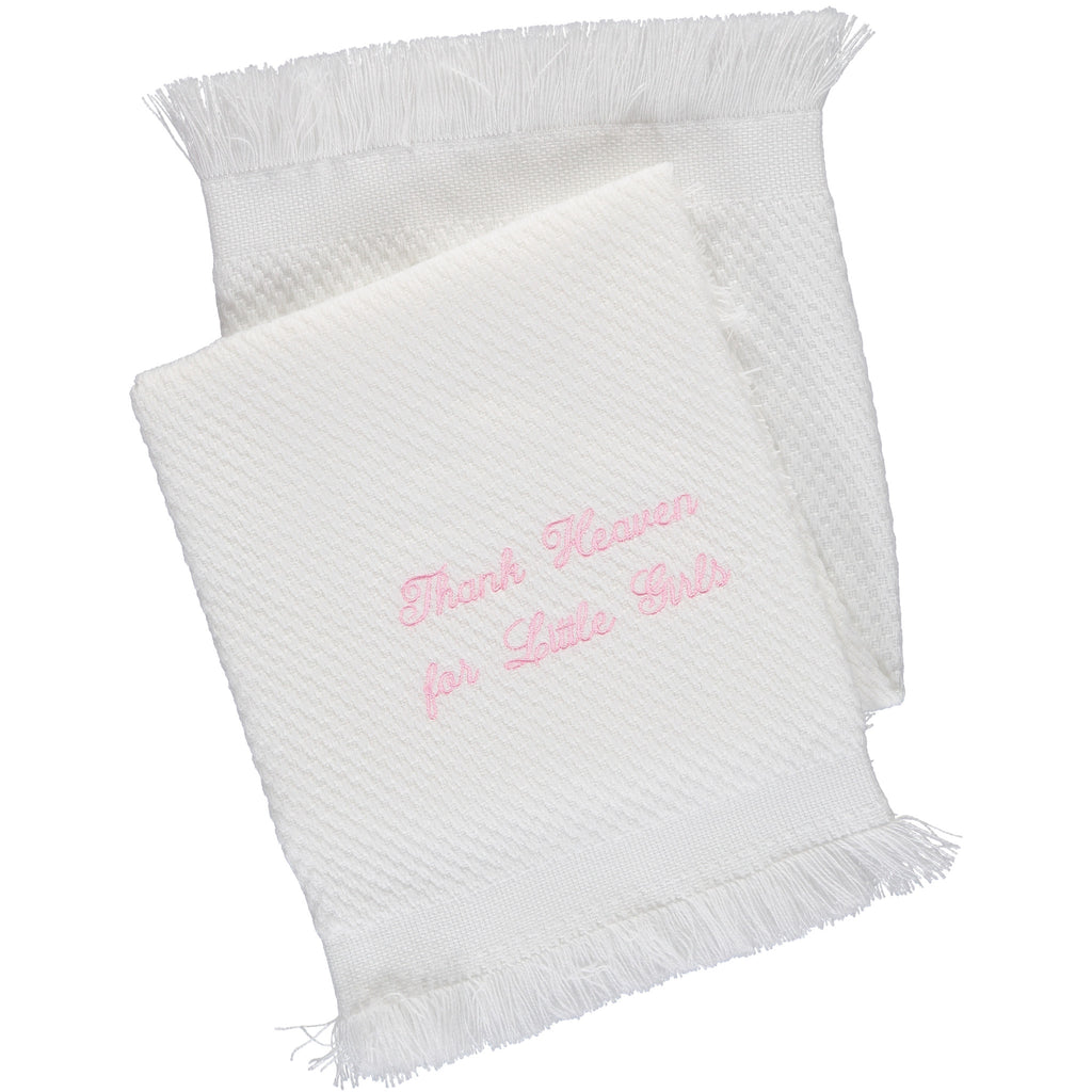 Julius Berger Thank Heaven For Little Girls Blanket, , Carriage Boutique, Imagewear 