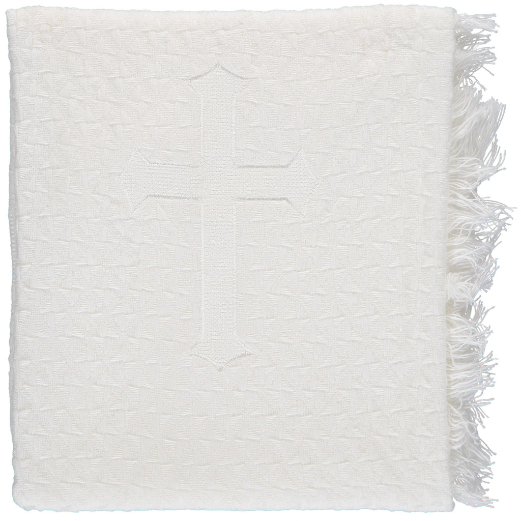  Julius Berger Center Cross Blanket, , Carriage Boutique, Imagewear 