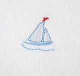 Julius Berger White Sailboat Cardigan