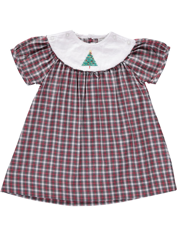  Removable Holiday Bib Dress - Plaid, , Carriage Boutique, Imagewear 