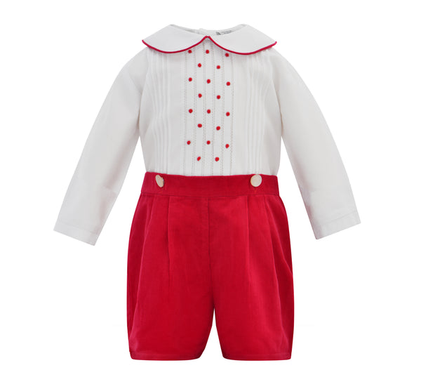  Red Mistletoe Bobbie Suit, , Carriage Boutique, Imagewear 