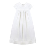  Baby White Tucks and Trim Gown + Bonnet, , Carriage Boutique, Imagewear 