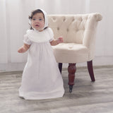 Baby White Tucks and Trim Gown with Bonnet