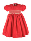  Red Mistletoe Short Sleeve Silk Dress, , Carriage Boutique, Imagewear 