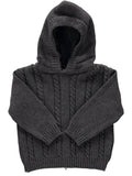  Zip Back Grey Sweater, , Carriage Boutique, Imagewear 