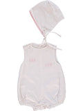 Easter Bunny Baby Girl Bubble with Bonnet 2 - Imagewear