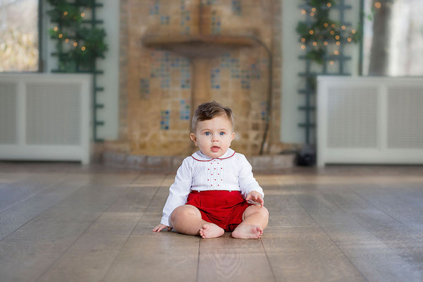  Red Mistletoe Bobbie Suit, , Carriage Boutique, Imagewear 