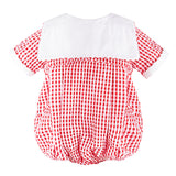 Monogram Check Baby Bubble Romper - Imagewear