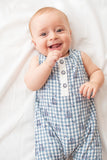 Sleeveless Nautical Boats Romper Blue - Imagewear