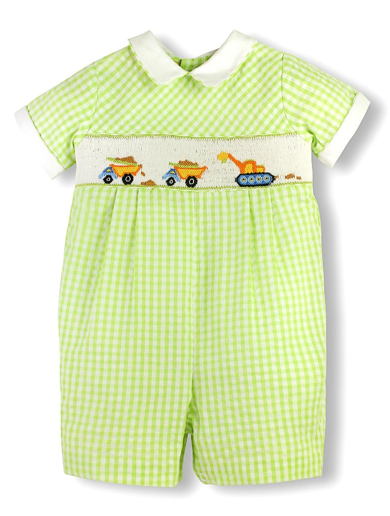 Wholesale Smocked Construction Baby Boy Romper - Imagewear