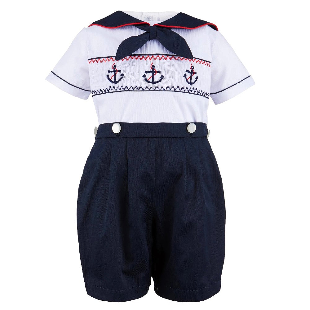 Smocked Sailing Bobbie Suit - Imagewear 