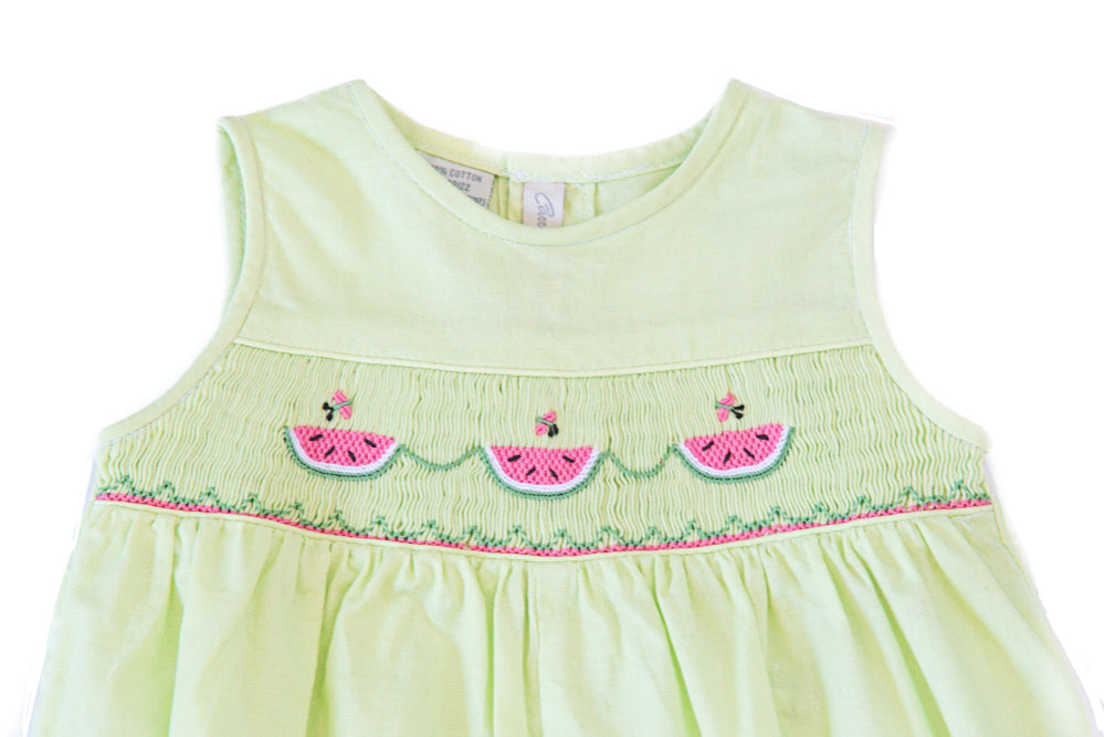 Watermelon Bloomer Baby Girl Bubble Romper 2 - Imagewear