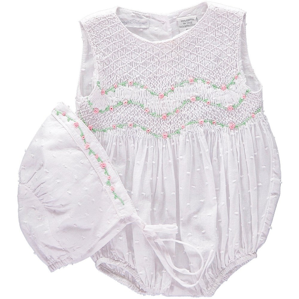 Whimsical White Baby Girl Bubble - Imagewear