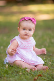 Ditzy Flowers Pink Baby Girl Dress - Imagewear