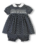 Navy Polka Dot Dress for Baby - Imagewear 