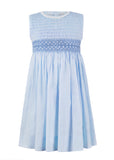 Pretty Polka Dots Dress Toddler Blue - Imagewear