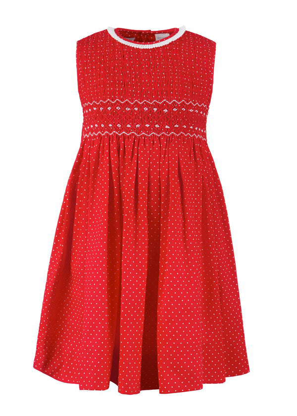 Pretty Polka Dots Dress Toddler Red - Imagewear