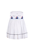 Wholesale Freedom Boats Dress (Newborn & Infant) white